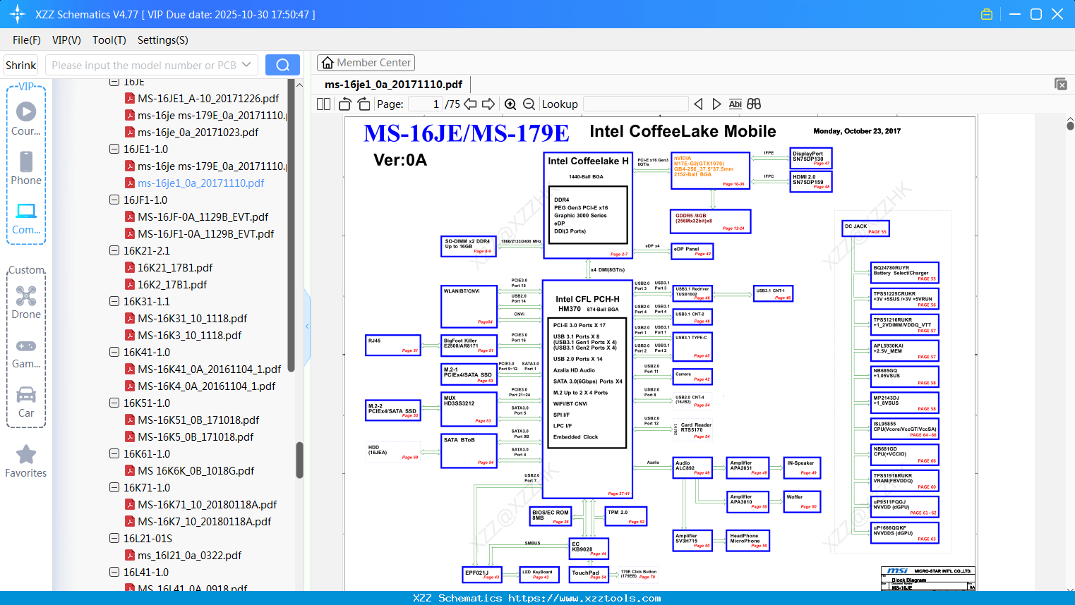 Laptop MSI Ms-16je1_0a_20171110